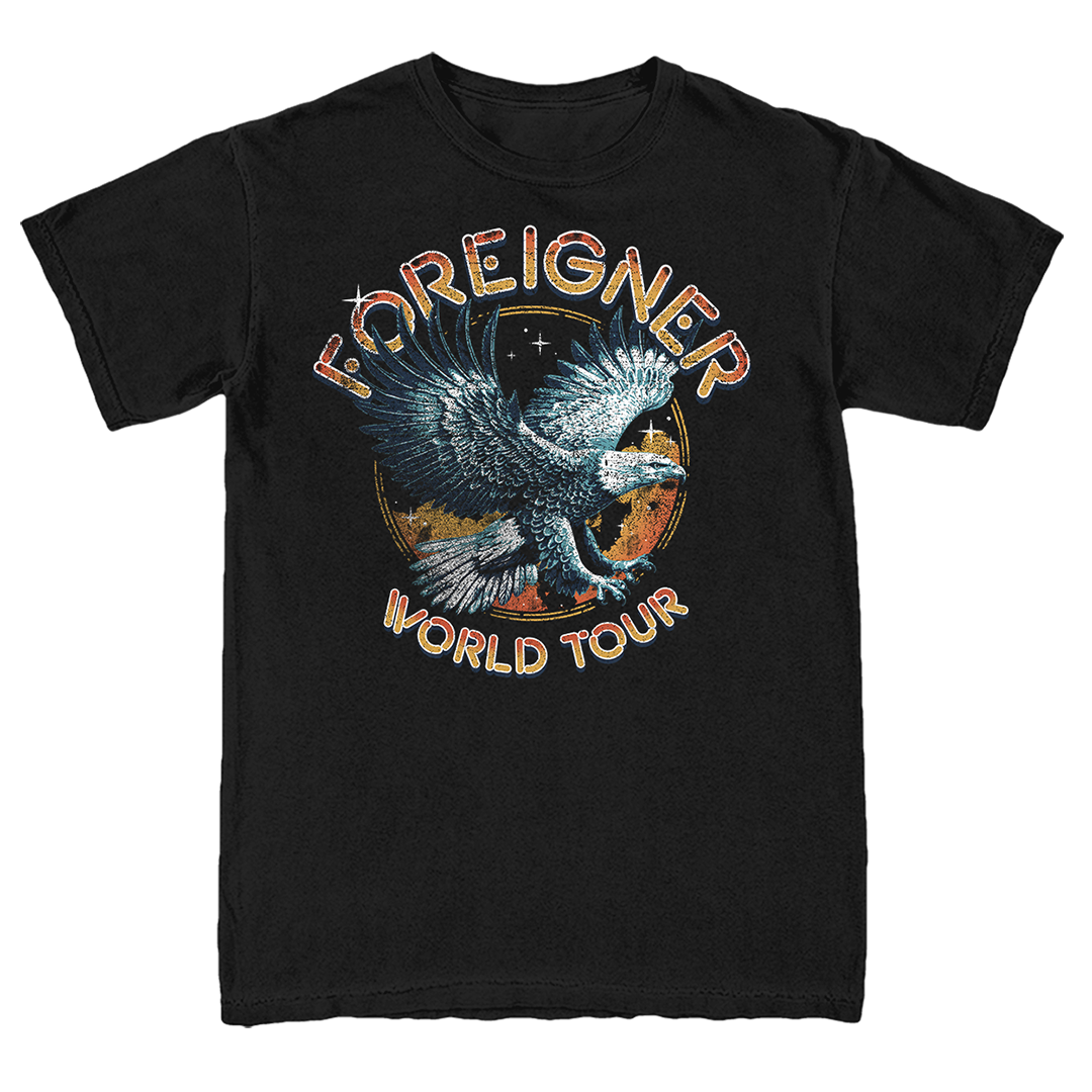 2025 Eagle Tour Tee - Black – Foreigner 2025 Eagle Tour Tee - Black – Foreigner