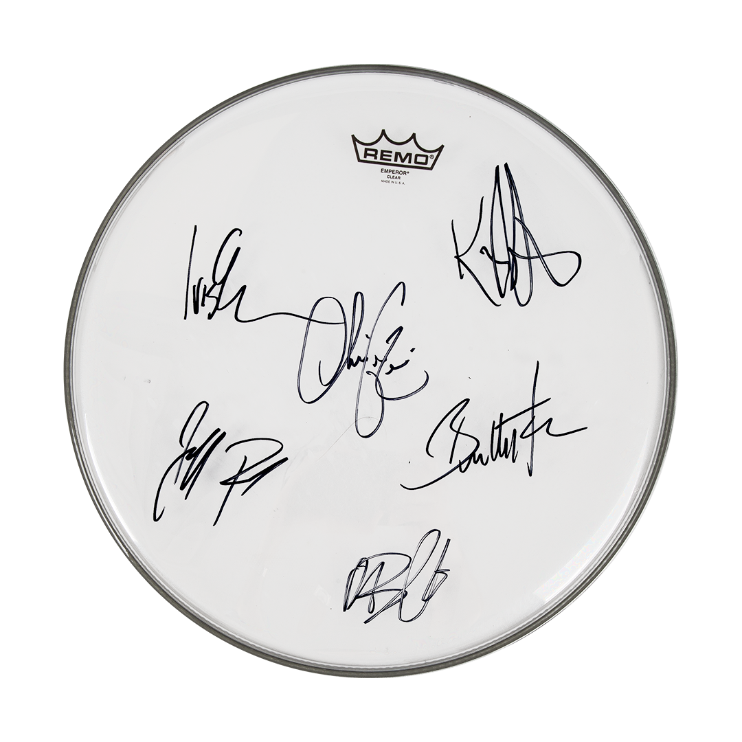 SIGNED Drumhead (Current + ORIGINAL MEMBERS)