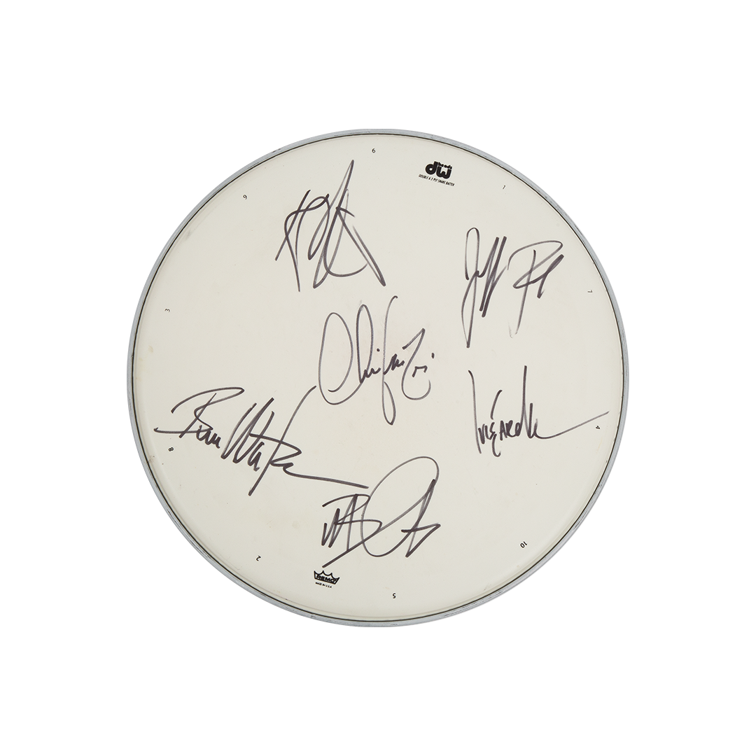 SIGNED Drumhead (Current + ORIGINAL MEMBERS)