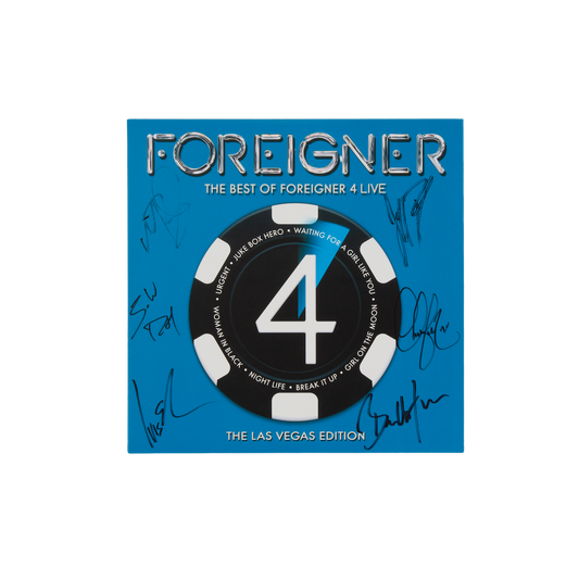 The Best of Foreigner 4 Live - SIGNED Blue Vinyl