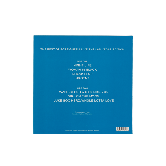 The Best of Foreigner 4 Live - SIGNED Blue Vinyl