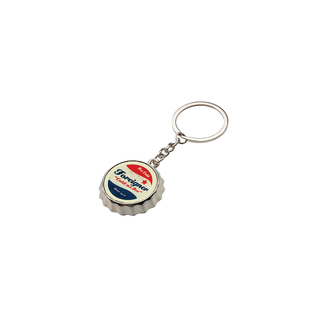 Bottle Cap Keychain Foreigner