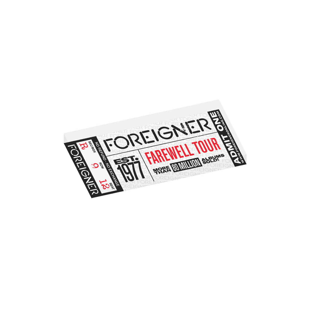 Foreigner Ticket Magnet