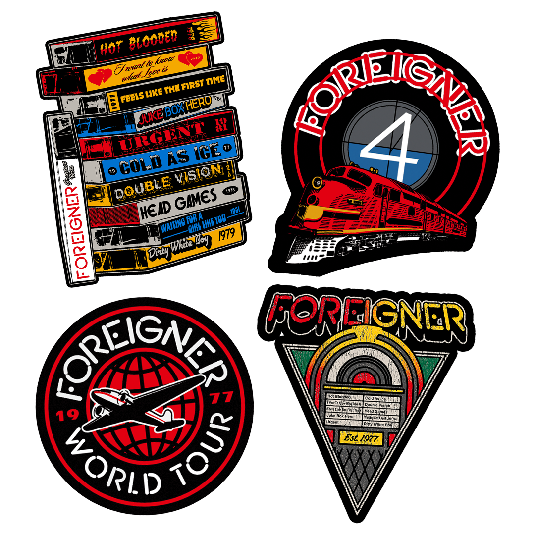World Tour Sticker Pack – Foreigner